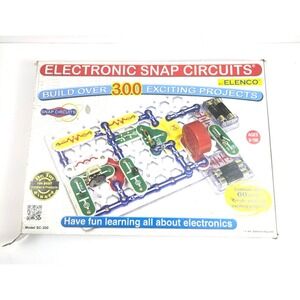 Elenco Snap Circuits Classic SC300 Electronics Kit Sc-300 60 Parts 300 STEM
